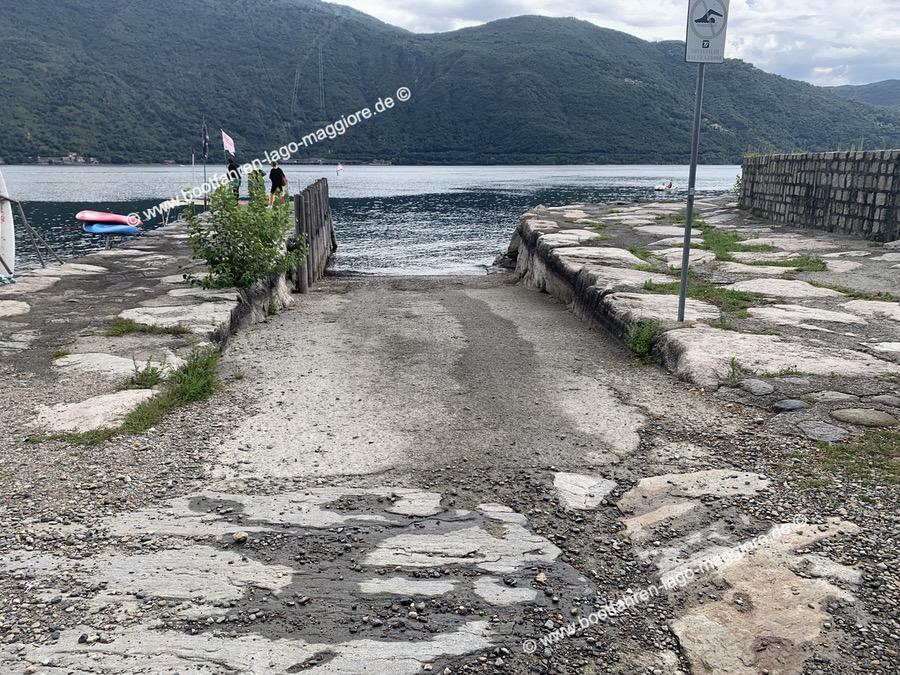 Sehr niedriger Wasserstand Cannobio 192,43 m